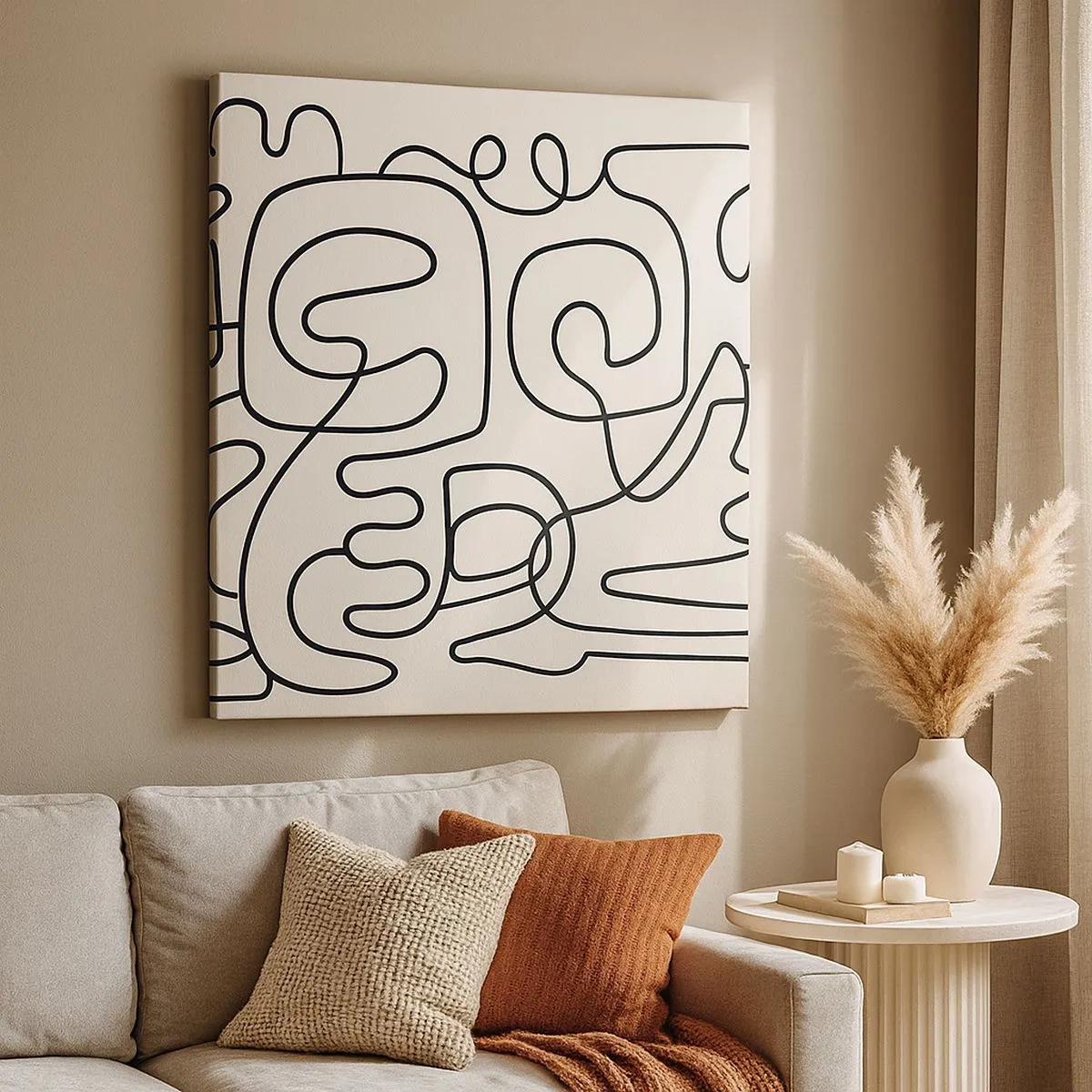 Vászonkép - A nyomonkövetésben - 30x30 cm