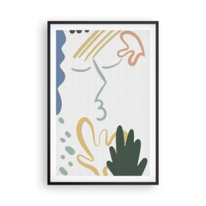 Poszter fehér keretben - Egy virágcsók - 61x91 cm