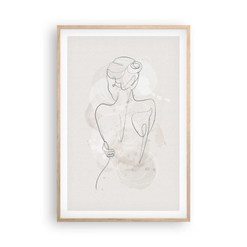 Poszter világos tölgy keretben - Mint egy érzékeny hangszer - 61x91 cm