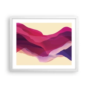 Poszter fekete keretben - Bíbor hullámok - 50x40 cm