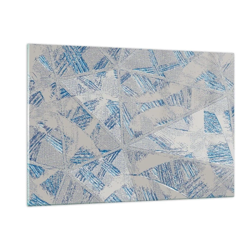 Üveg kép - A szürkéskék labirintusban - 120x80 cm