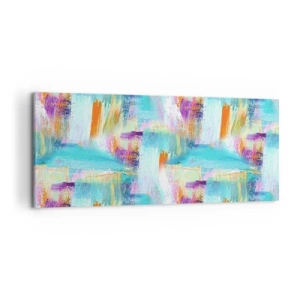 Vászonkép - Vidám firka - 120x50 cm