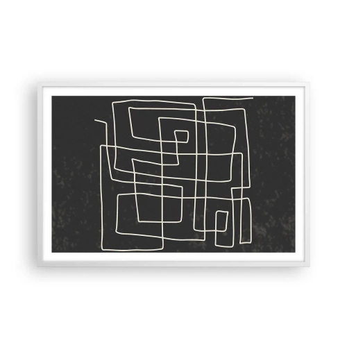 Poszter fekete keretben - Nem olyan egyszerű - 91x61 cm