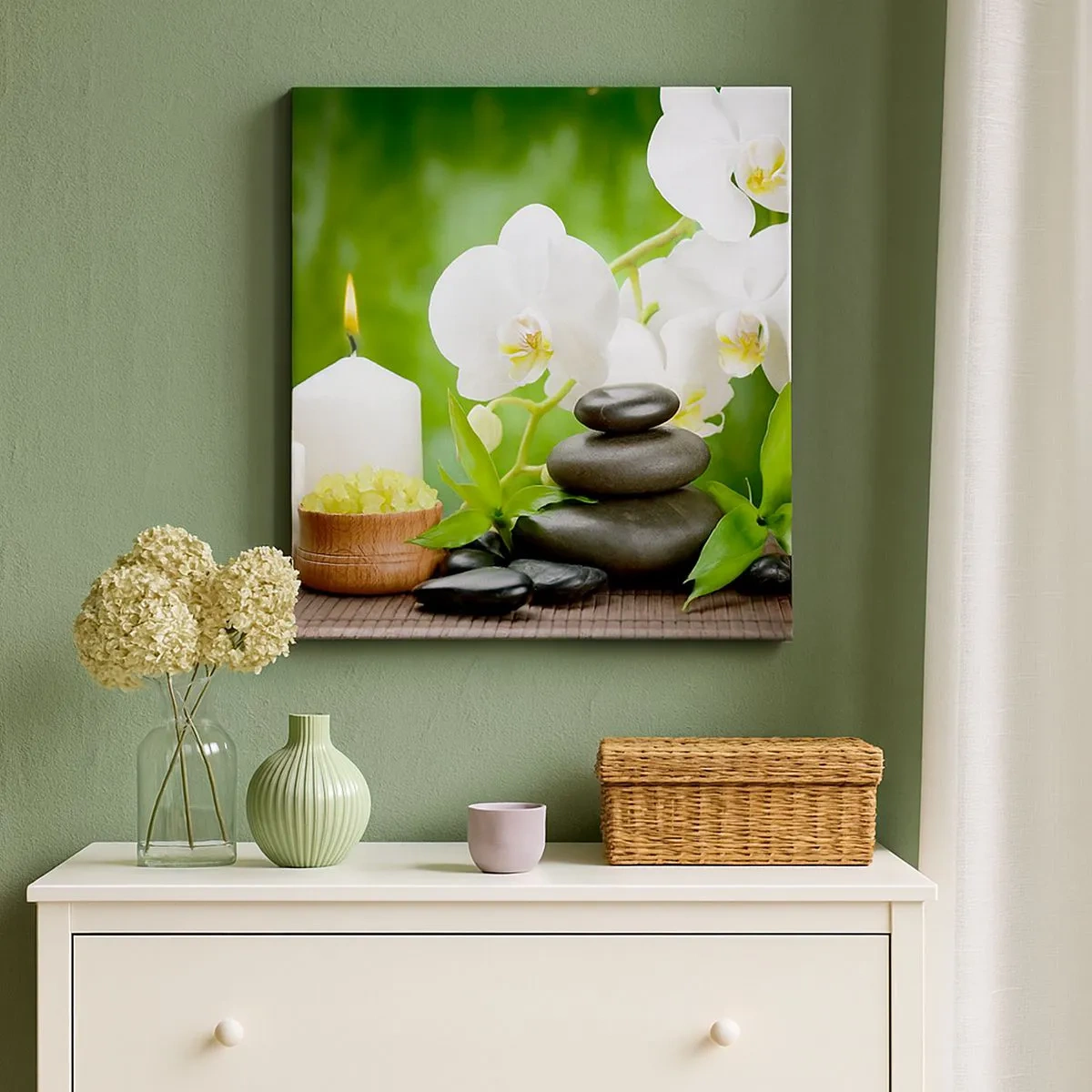 Vászonkép - Illatos, virágos, finom érintés - 30x30 cm