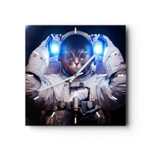 Falióra, Óra - Houston, baj van - 40x40 cm