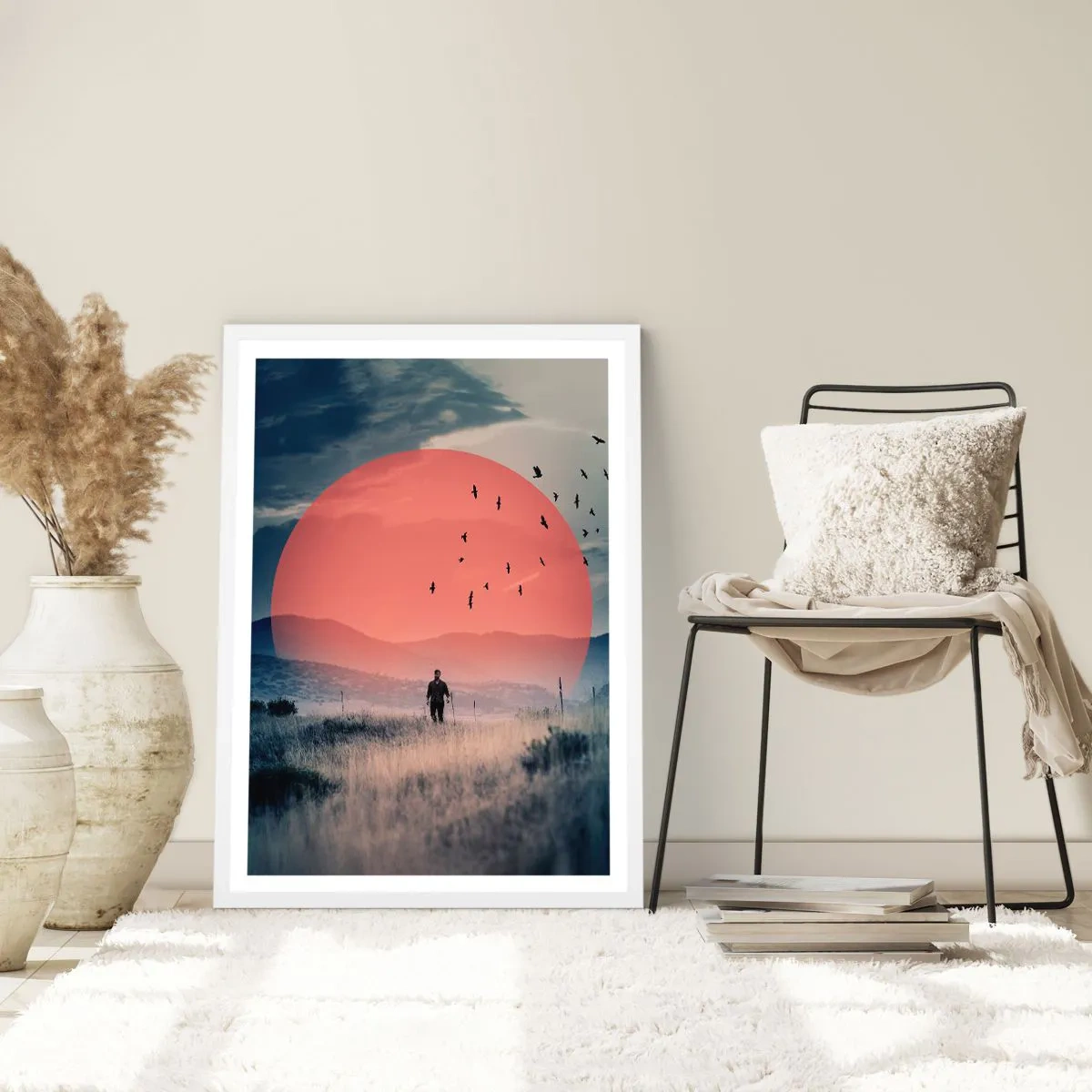 Poszter fekete keretben - Elemében - 70x100 cm