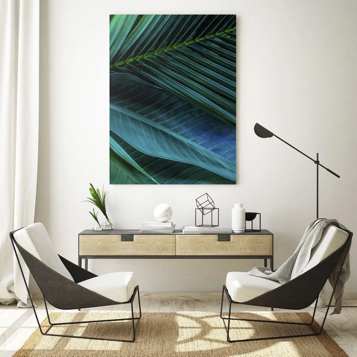 Üveg kép - A zöld anatómiája - 50x70 cm