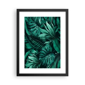 Poszter fehér keretben - A trópusi zöld mélysége - 30x40 cm