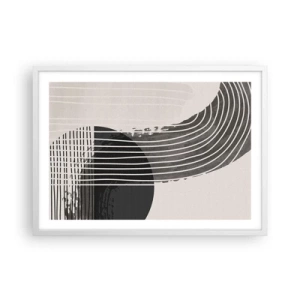 Poszter fekete keretben - Oda és vissza - 70x50 cm