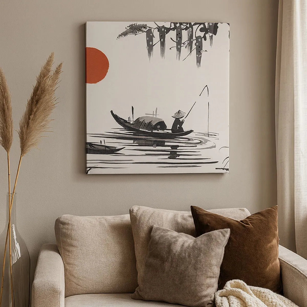 Vászonkép - Ázsiai délután - 30x30 cm