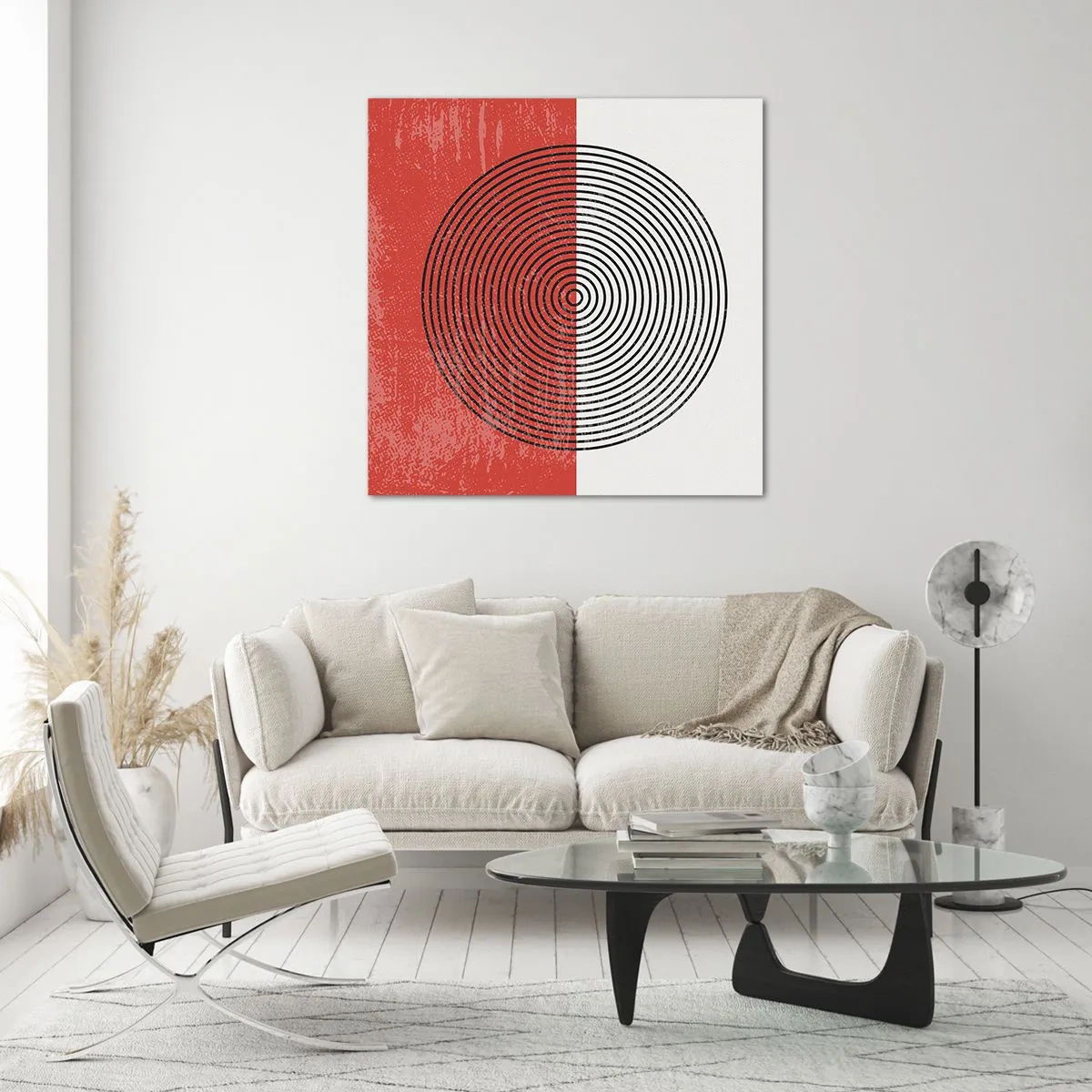 Üveg kép - Pont a célba - 70x70 cm