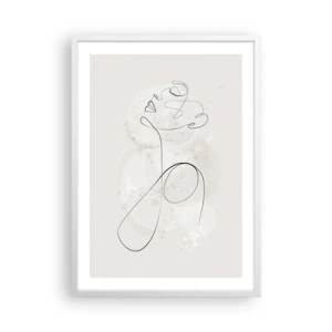 Poszter fekete keretben - A szépség spirálja - 50x70 cm