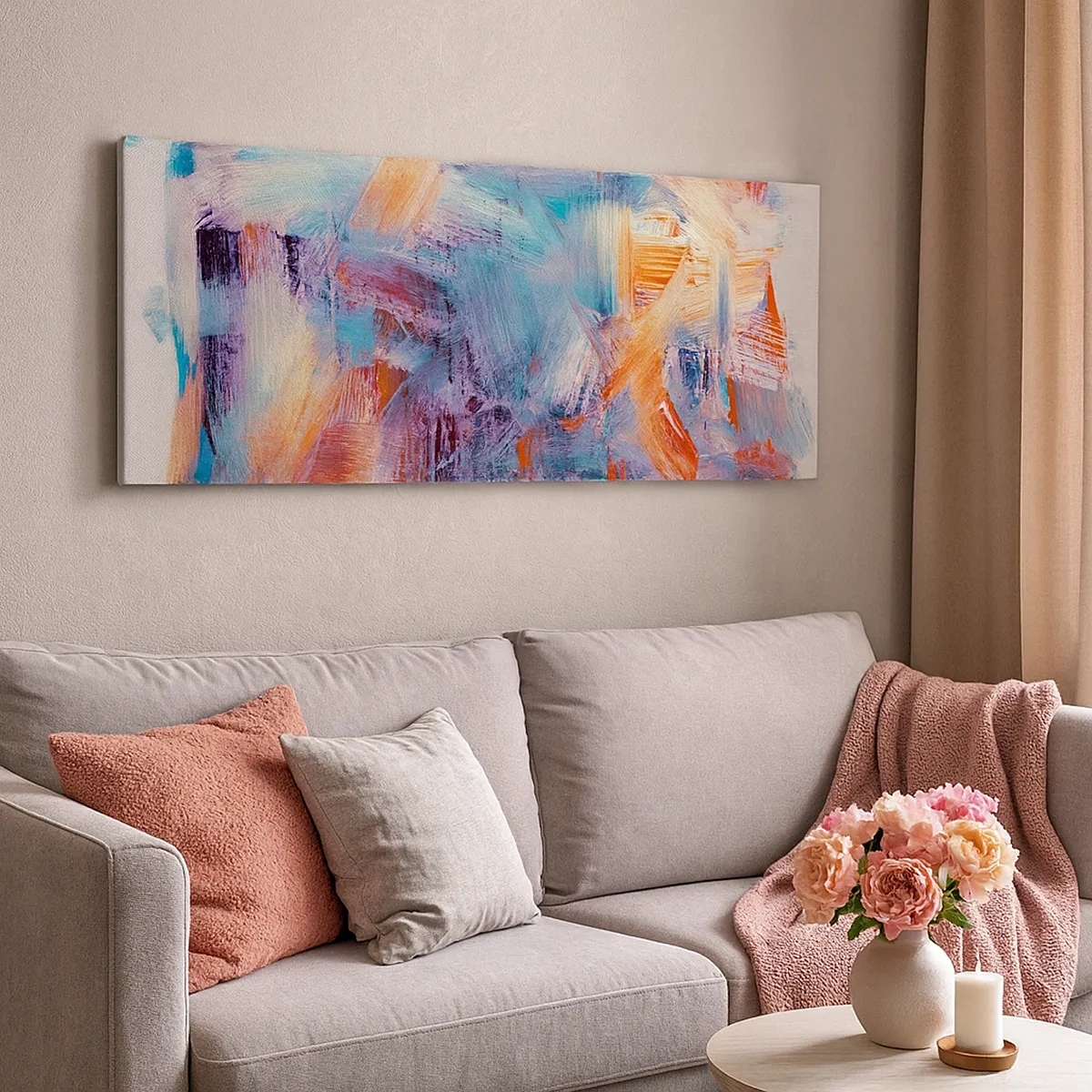 Vászonkép - Színes rendetlenség - 30x30 cm