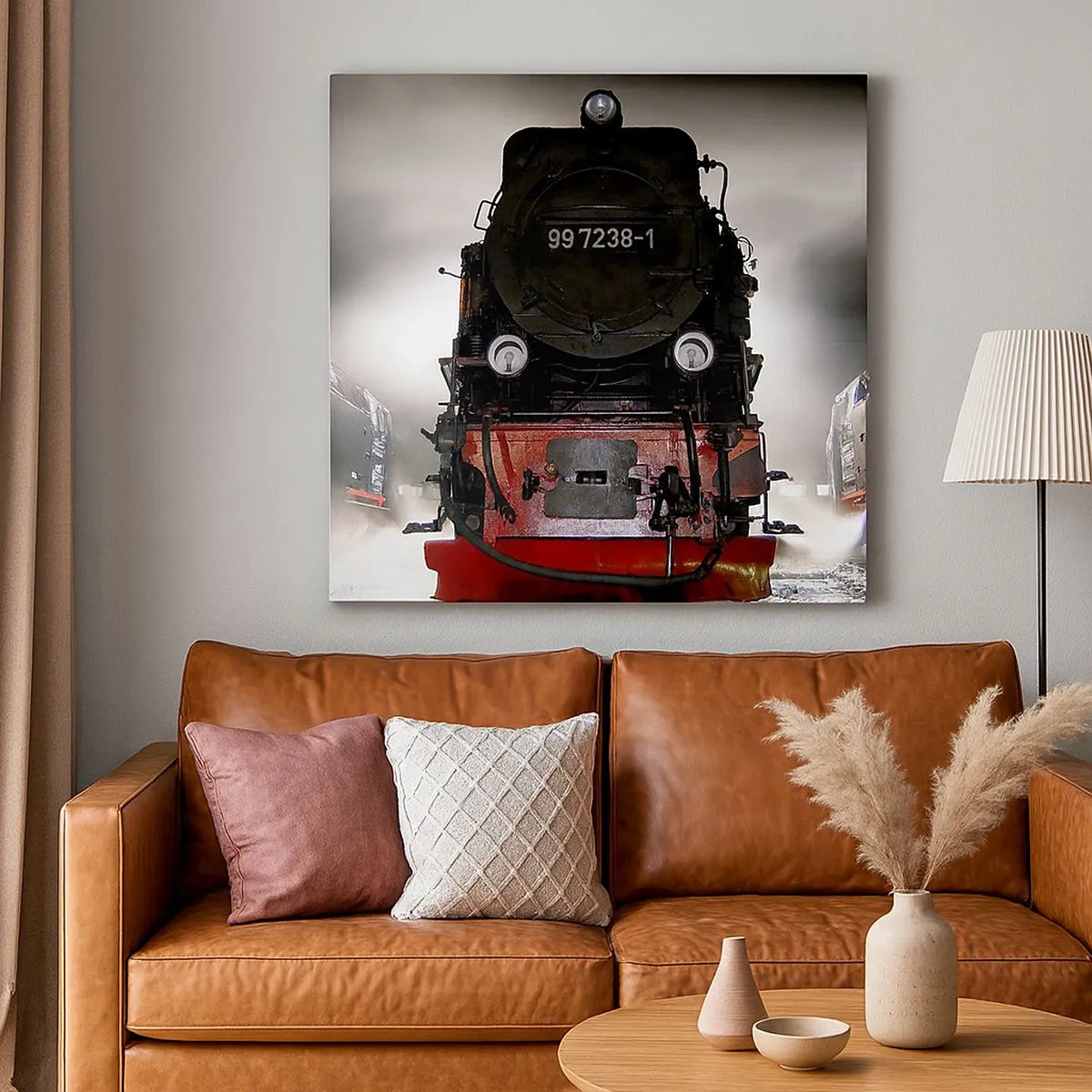 Vászonkép - Áll és zihál, zihál és fúj - 30x30 cm