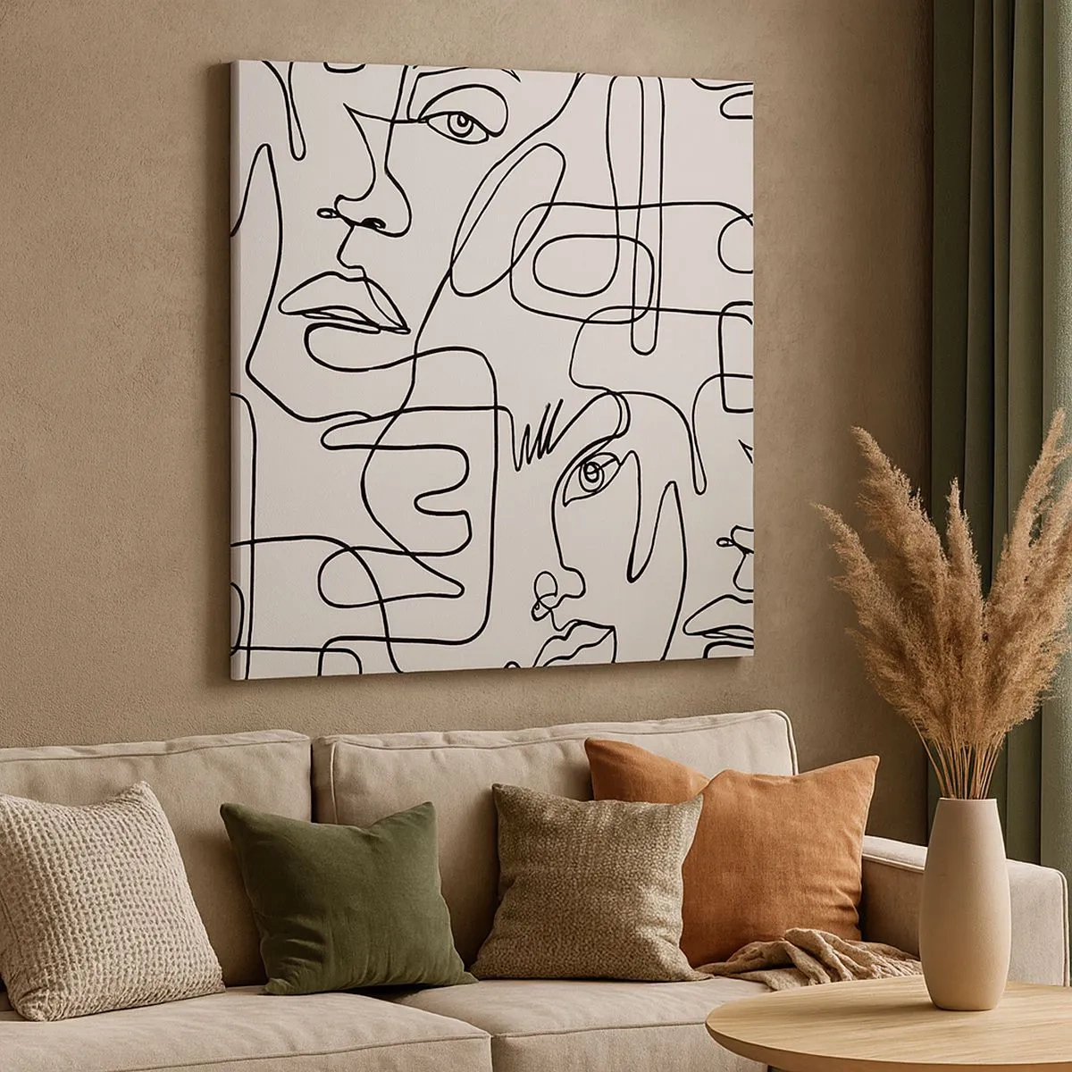 Vászonkép - Összegabalyodott érzelmekben - 30x30 cm