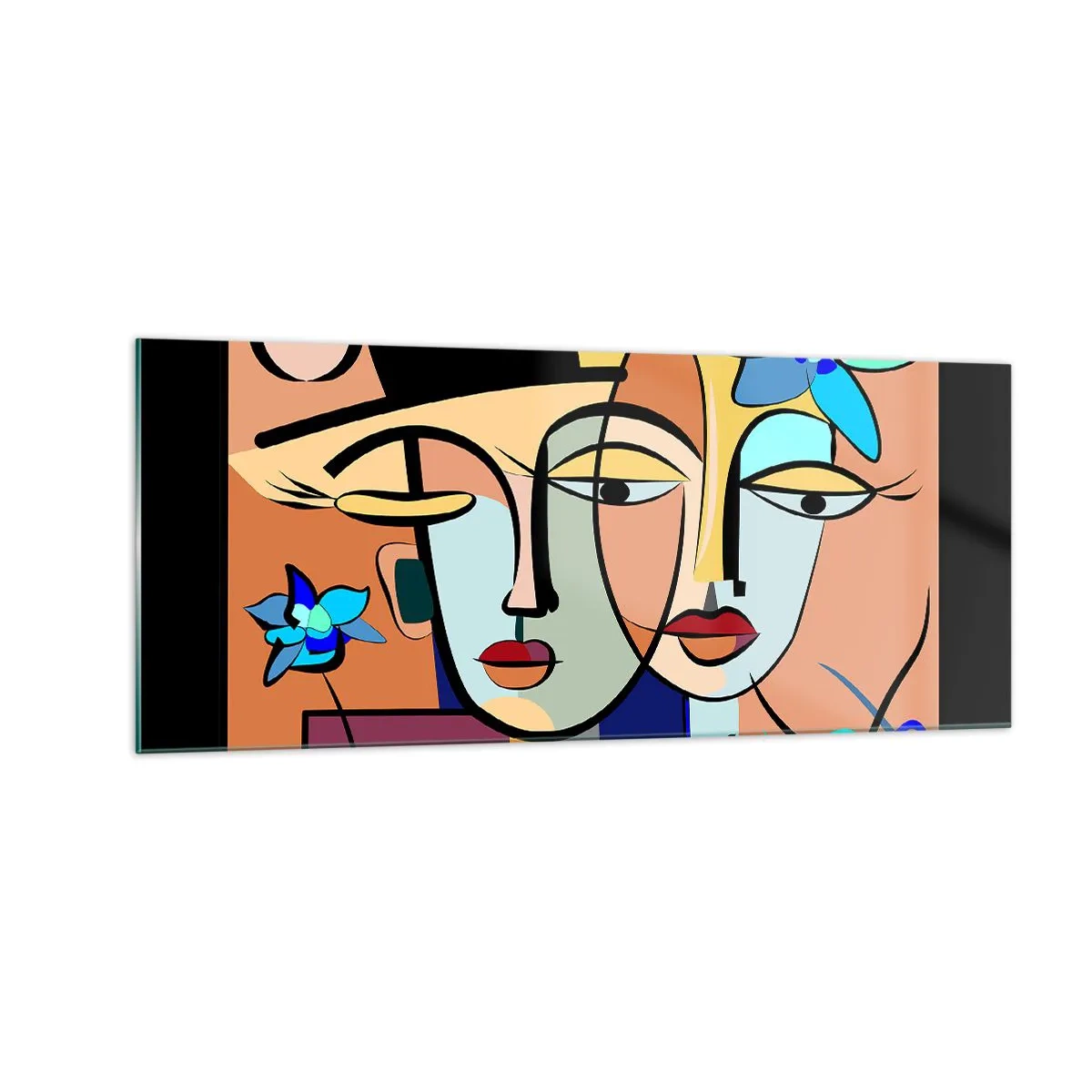 Üveg kép - Picasso randez vous - 100x40 cm