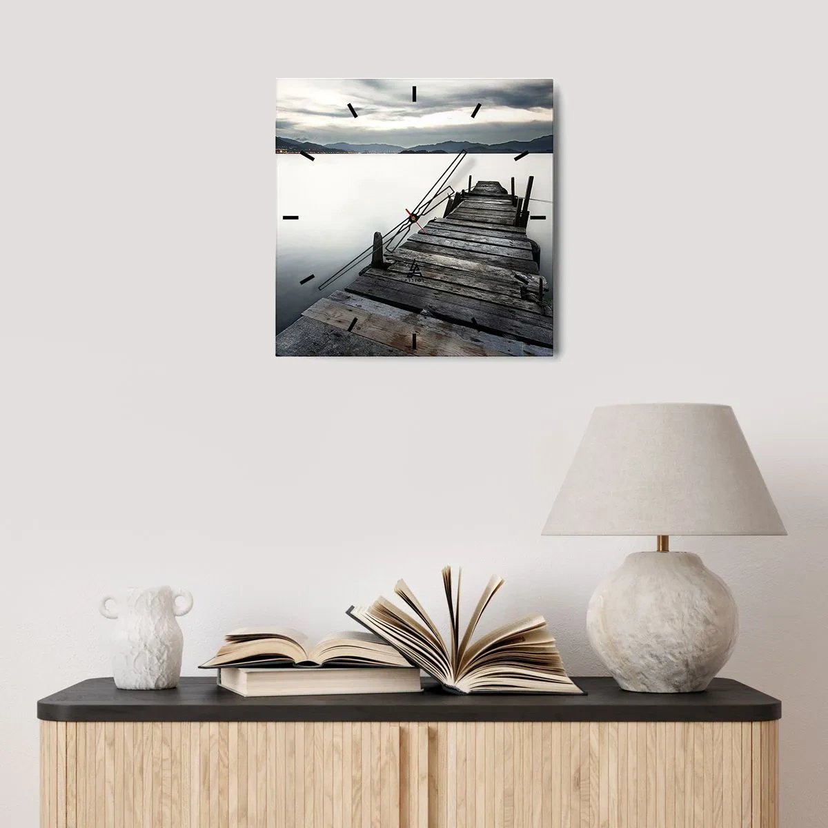 Falióra, Óra - Merüljön el a békében - 30x30 cm