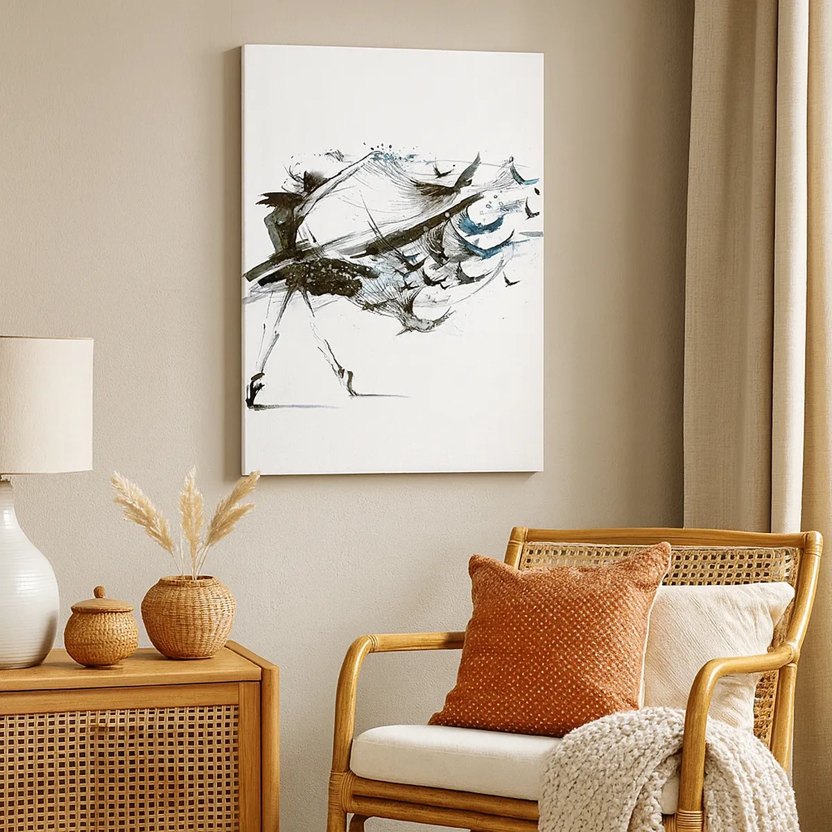 Vászonkép - A zene varázsa megszabadít a varázslattól - 50x70 cm