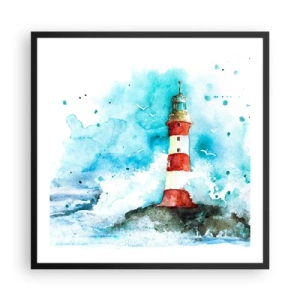 Poszter fehér keretben - Az elemek egysége - 60x60 cm