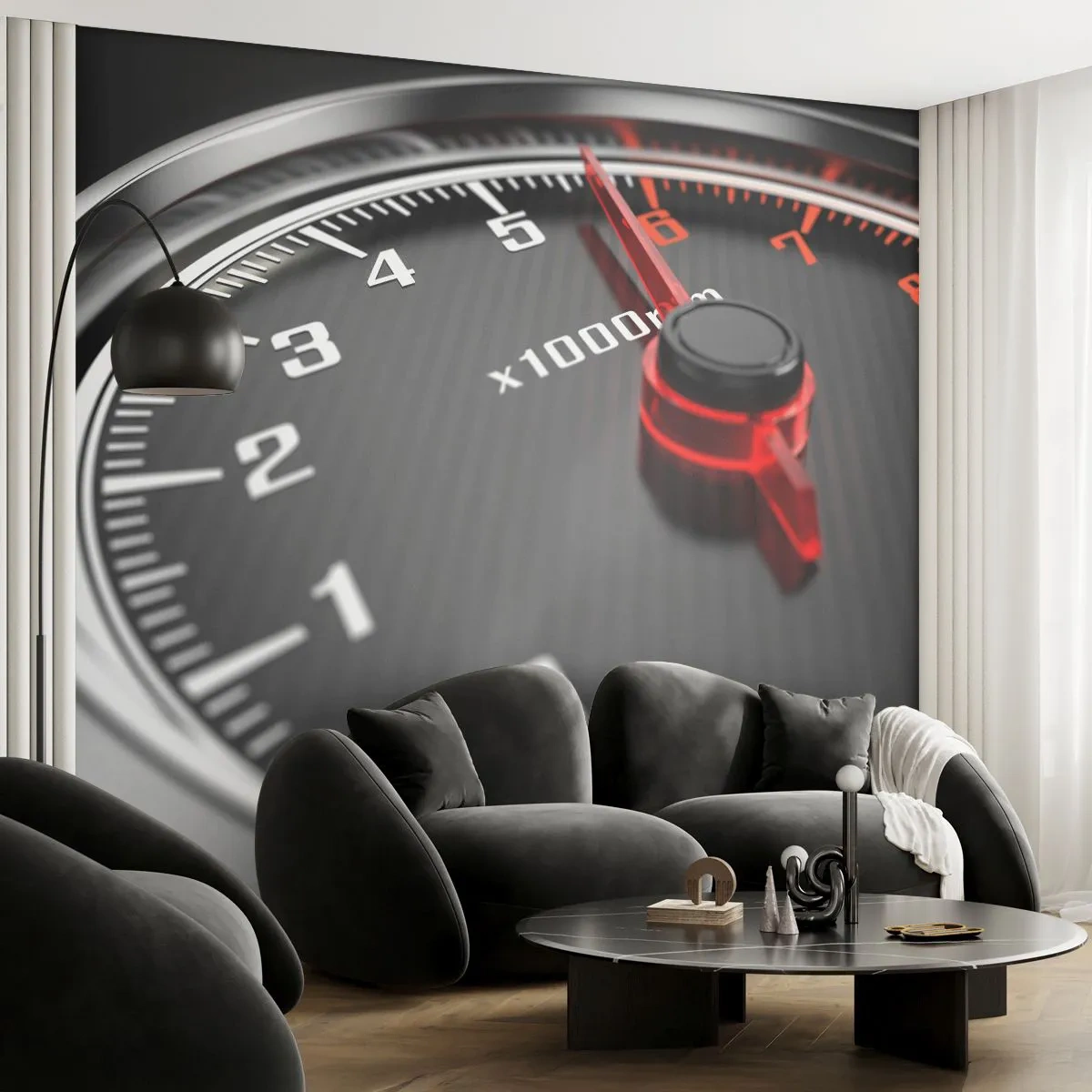 Fotótapéta Standard Eco - Padlógáz - Autóipari, Sebességmérő, 3D - 200x140 cm