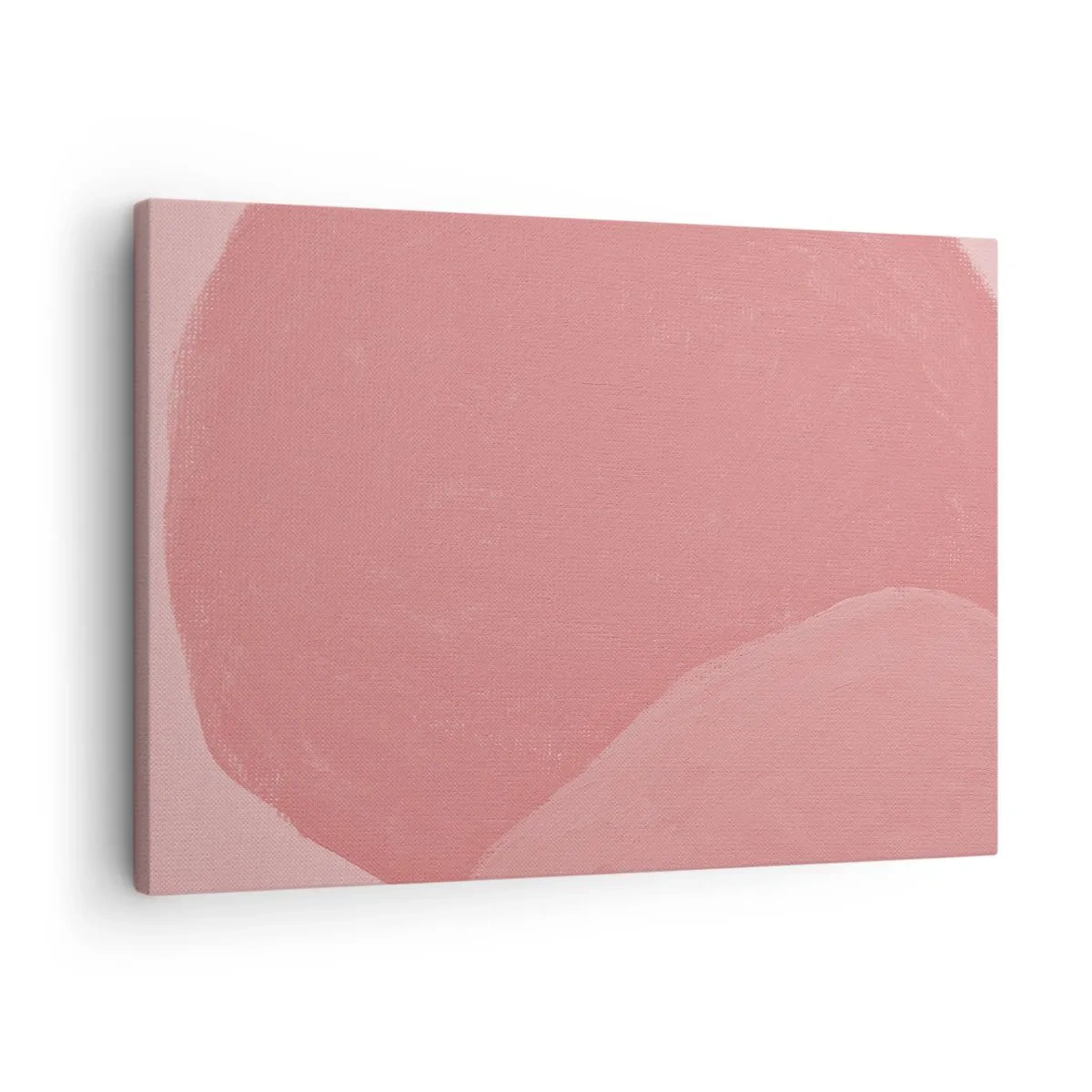 Vászonkép - Finom absztrakció rózsaszín árnyalatokban, organikus formák és minimalizmus - 70x50cm - Organikus kompozíció rózsaszínben - Modern fali dekoráció nappalihoz és hálószobához ARTTOR