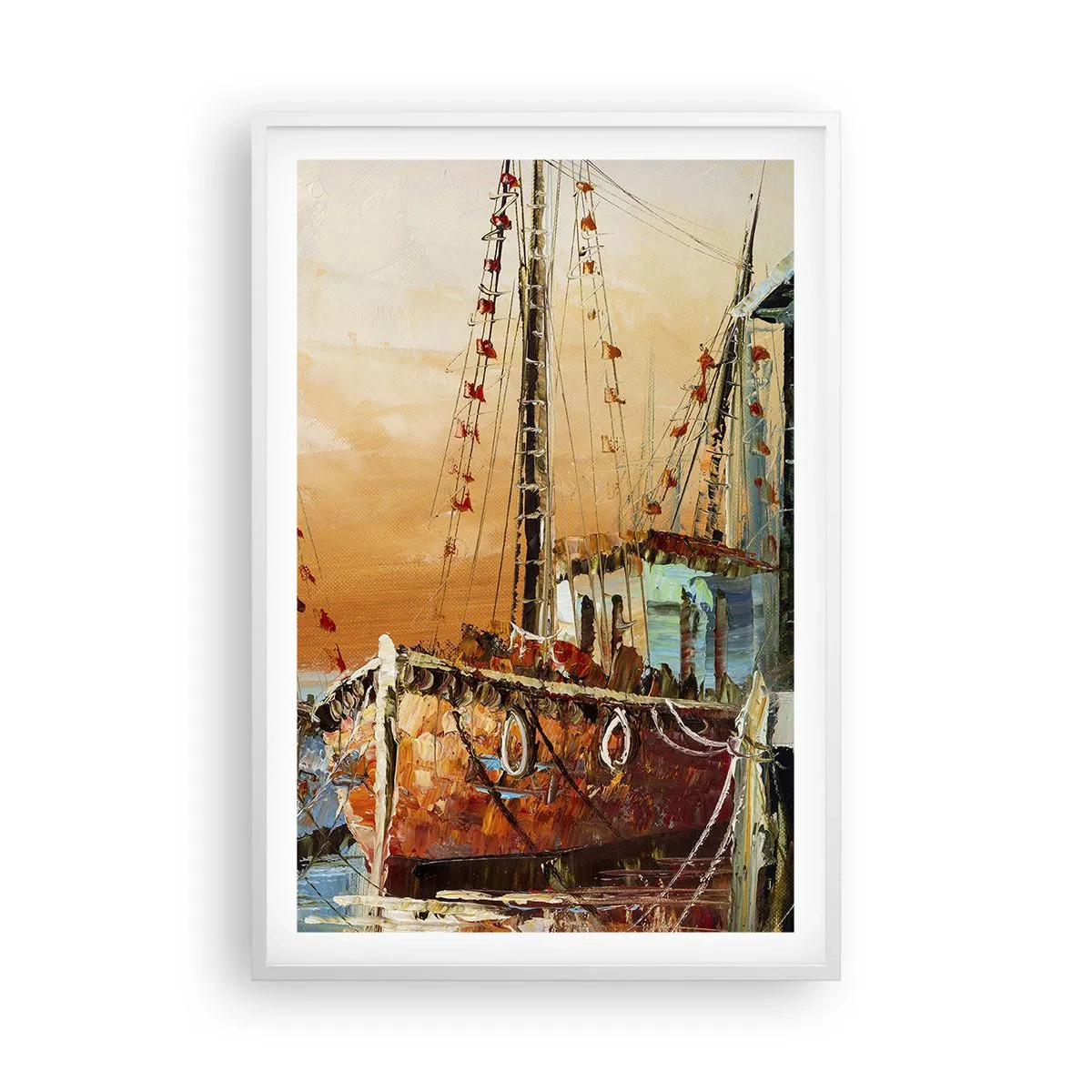 Poszter fekete keretben - Nyugodt visszatérés - 61x91 cm