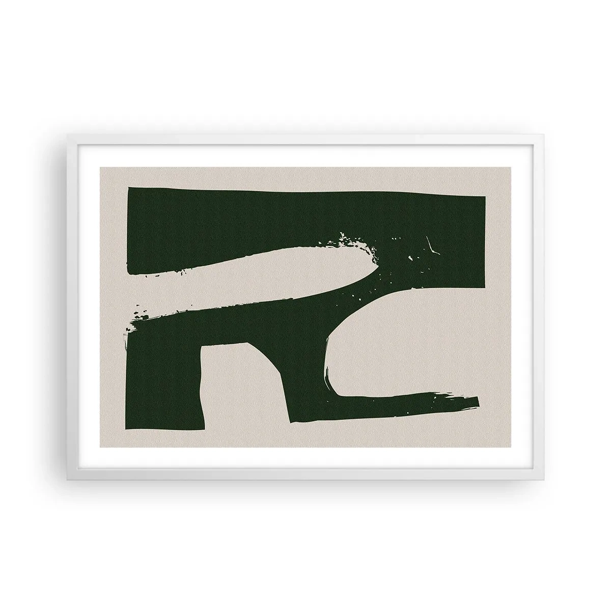 Poszter fekete keretben - Fehér öblök - 70x50 cm