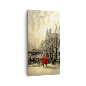 Vászonkép - Egy randevú a londoni ködben  - 65x120 cm