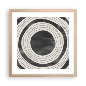 Poszter világos tölgy keretben - A legmélyén - 40x40 cm