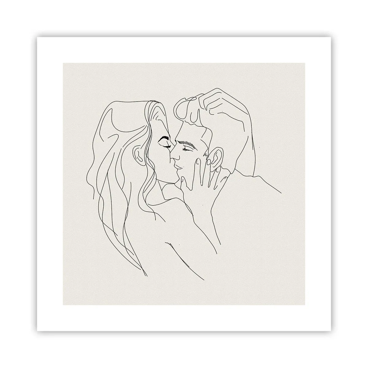 Poszter - Összegabalyodva az érzésben - 40x40 cm