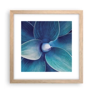 Poszter világos tölgy keretben - Kékezve az égből - 30x30 cm