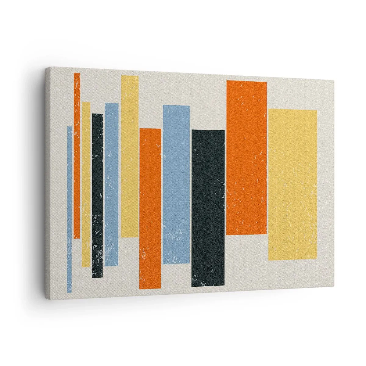 Vászonkép - Színes téglalapok modern elrendezésben - 70x50cm - Zenei felvétel - Modern fali dekoráció nappalihoz és hálószobához ARTTOR