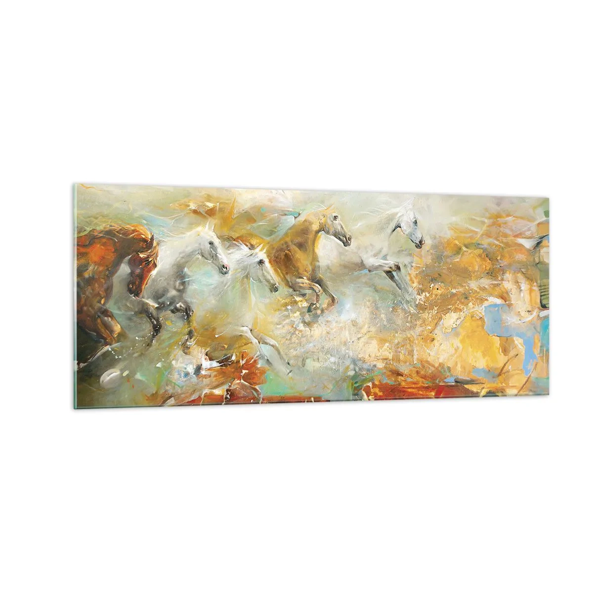 Üveg kép - Vágta a fényen át - 100x40 cm