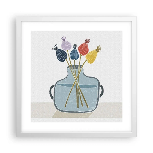 Poszter fekete keretben - Mint egy mákszem - 40x40 cm