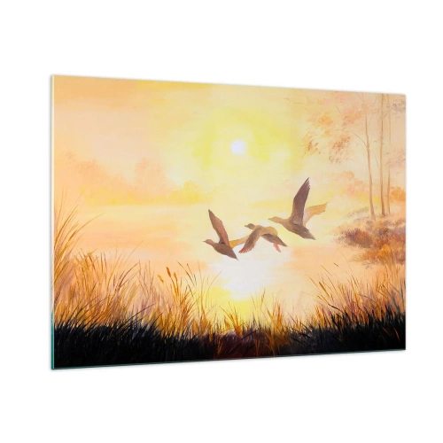 Üveg kép - Egy hosszú utazás kezdete - 100x70 cm