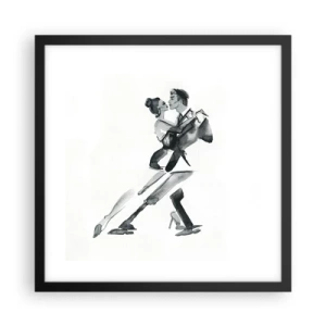 Poszter fehér keretben - Egy ütemben - 40x40 cm