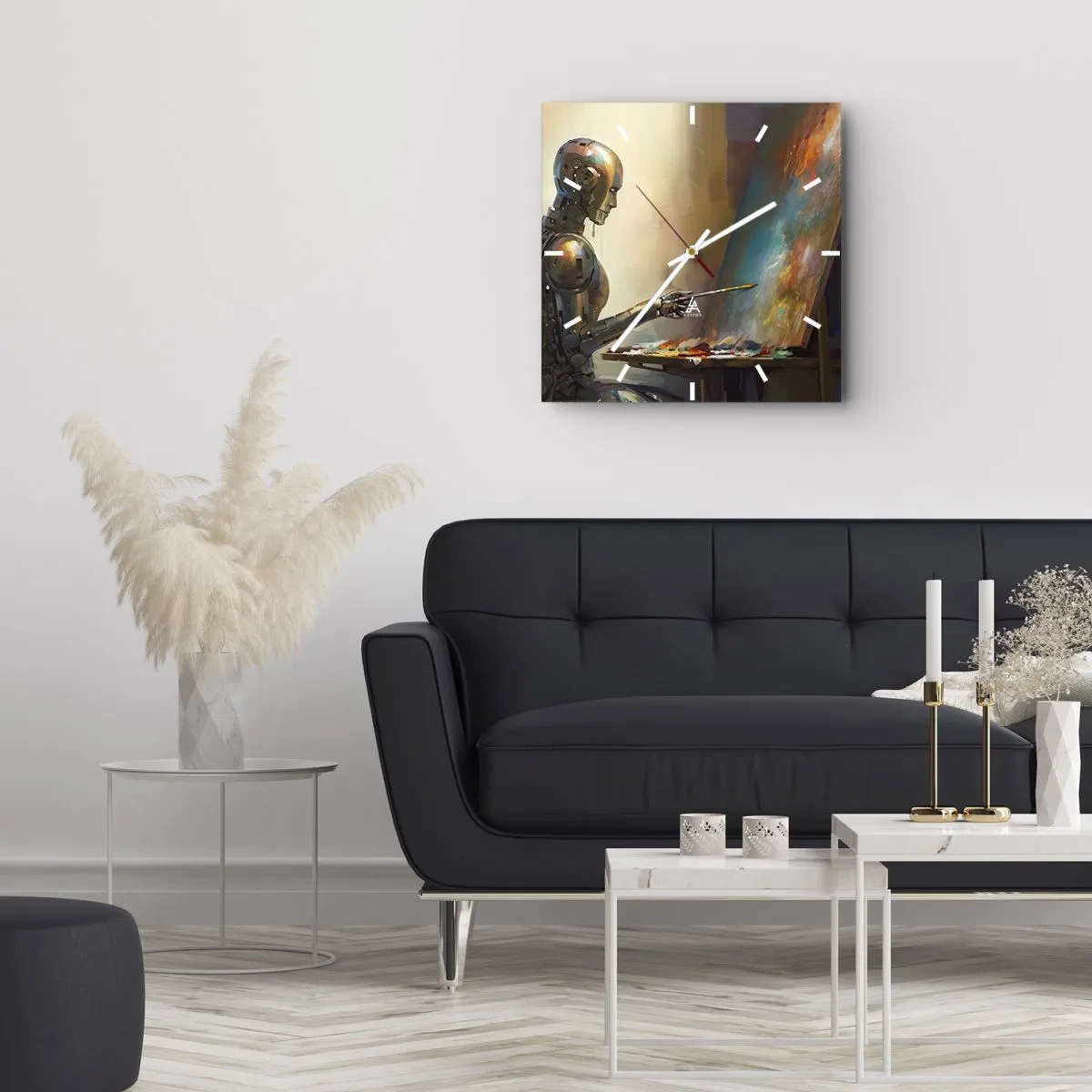 Falióra, Óra - A jövő művészete - 40x40 cm