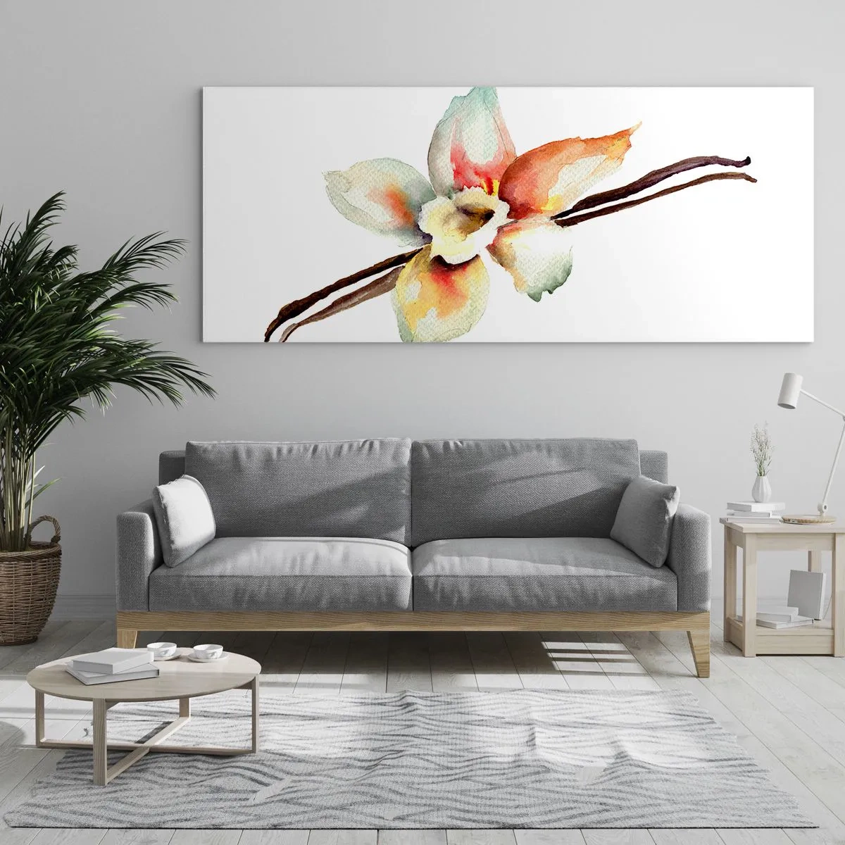 Üveg kép - Festékkel kiöntött édesség - 100x40 cm