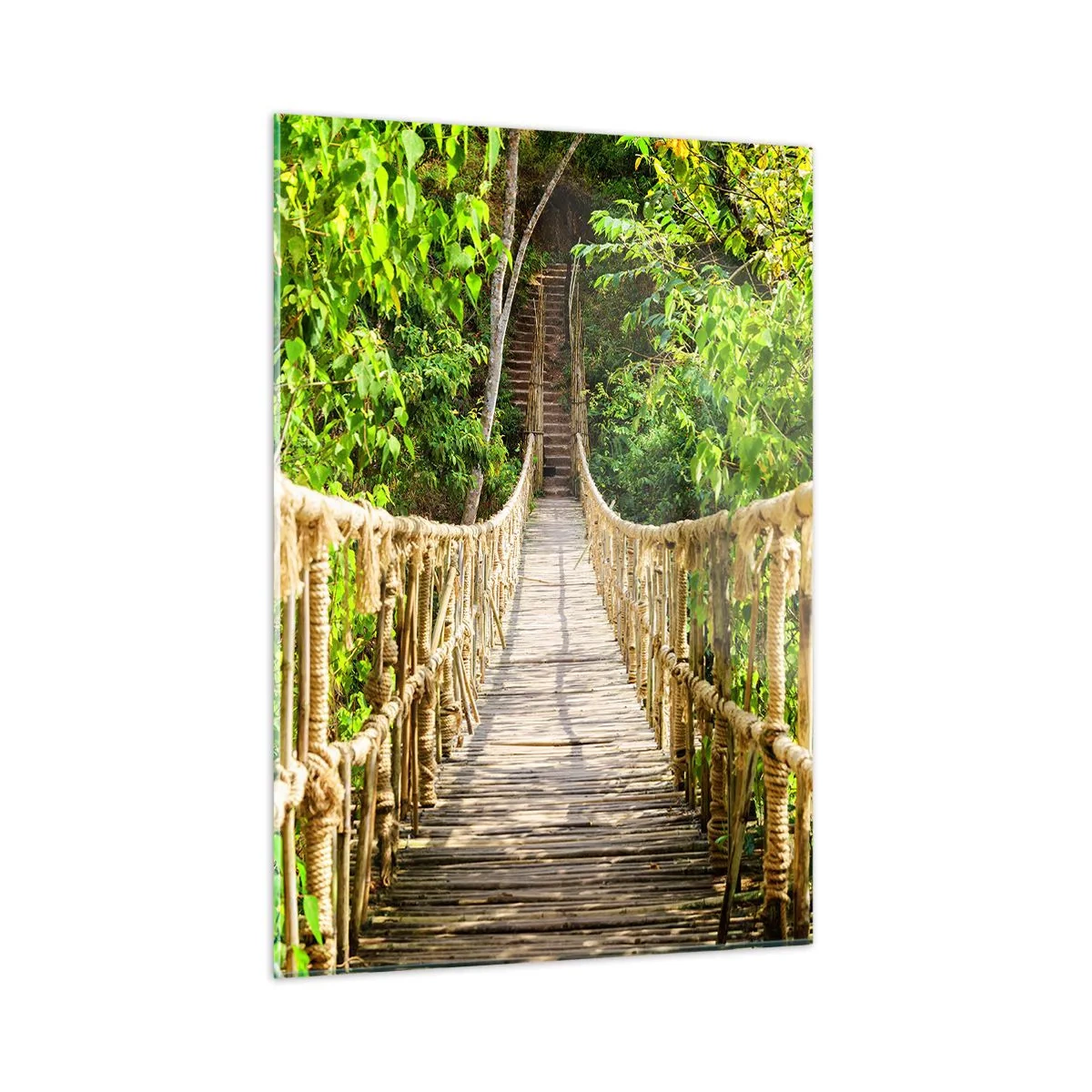 Üveg kép - Zöldben ragadva - 50x70 cm