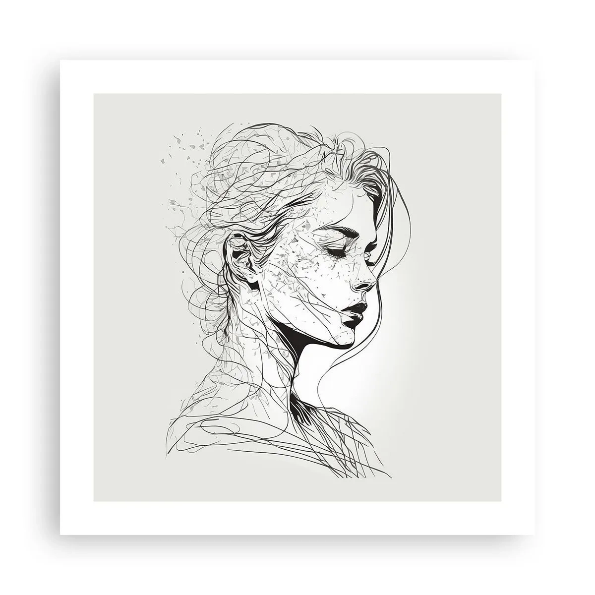 Poszter - Portré álmodozásban - 50x50 cm