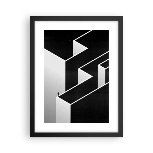 Poszter fehér keretben - Magány a csúcson - 30x40 cm