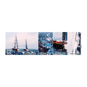 Fotótapéta Minta Öntapadós Deluxe Sticker - A szél testvérisége - Vitorlások, Tájkép, Tengerpart - 100x30 cm