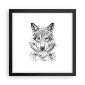 Poszter fehér keretben - Született vezető - 30x30 cm