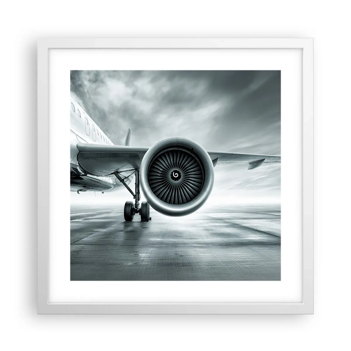 Poszter fekete keretben - Van erő! - 40x40 cm