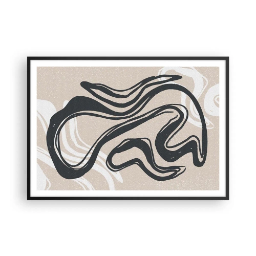 Poszter fehér keretben - Megsokszorozott kifejezés - 100x70 cm