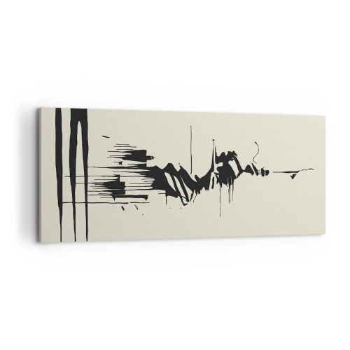 Vászonkép - Sietős absztrakció - 120x50 cm