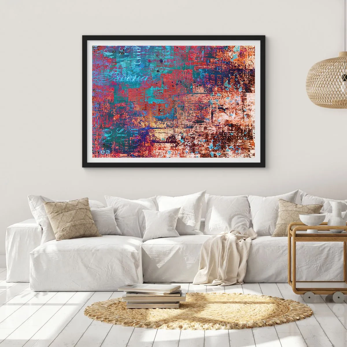 Poszter fehér keretben - Emlékezés és feledés - 70x50 cm