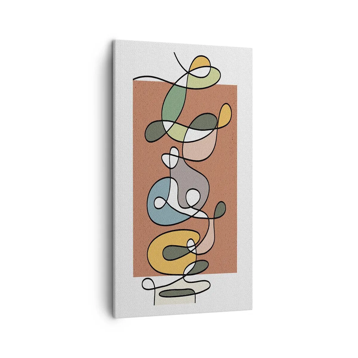 Vászonkép - Absztrakció: színes kuszaság - 45x80 cm