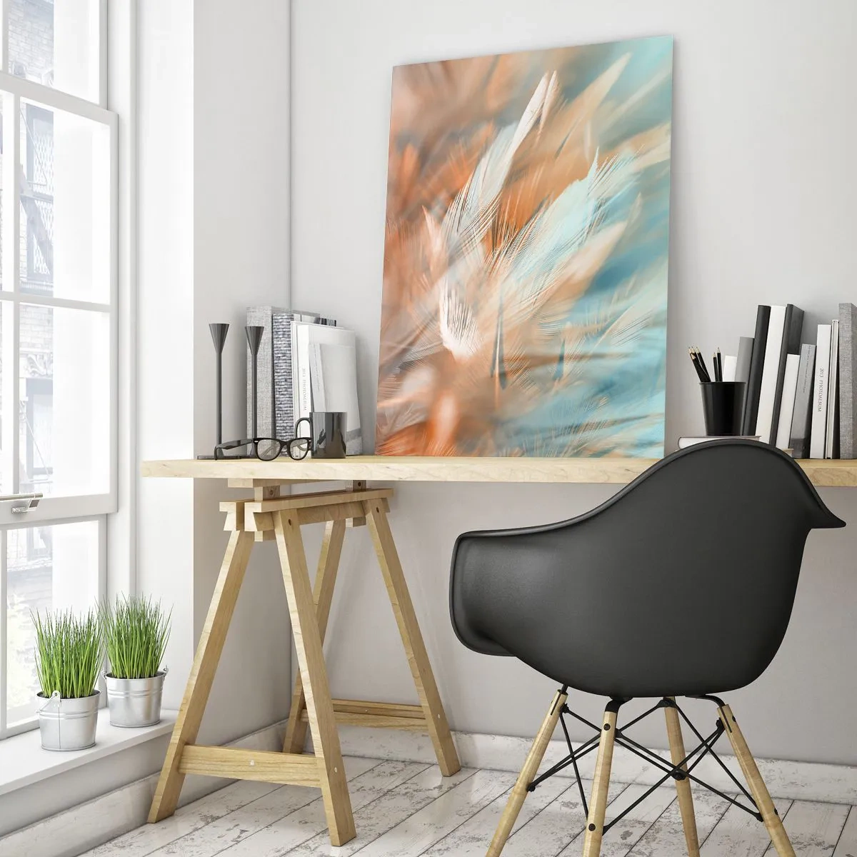 Üveg kép - A szelídség földjén - 50x70 cm