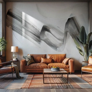 Öntapadós Fotótapéta Deluxe Sticker - Csak a móka kedvéért - Minimalizmus, Absztrakció, Kefe - 200x140 cm